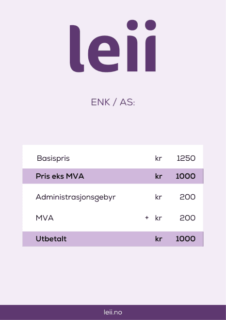 Utbetaling for selskap